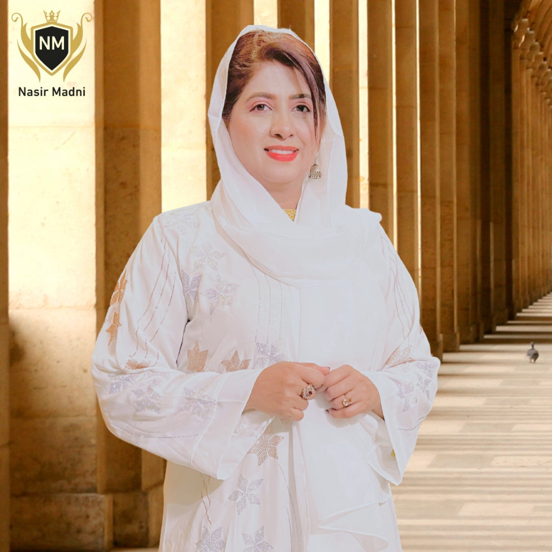 Premium White Abaya
