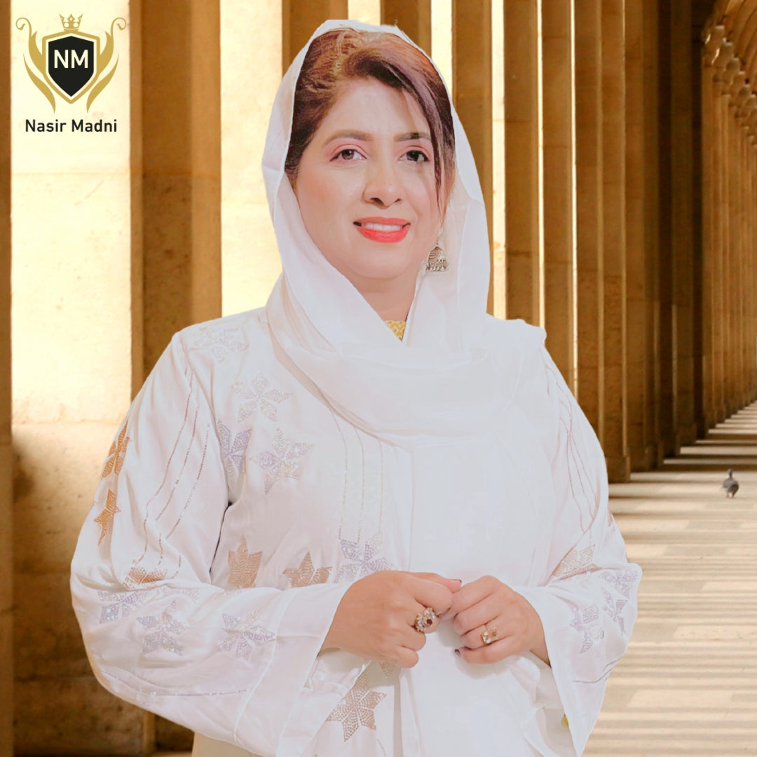 Premium White Abaya